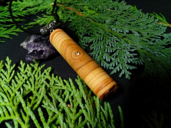 Halsschmuck aus Lärchenholz - Schutzstern -