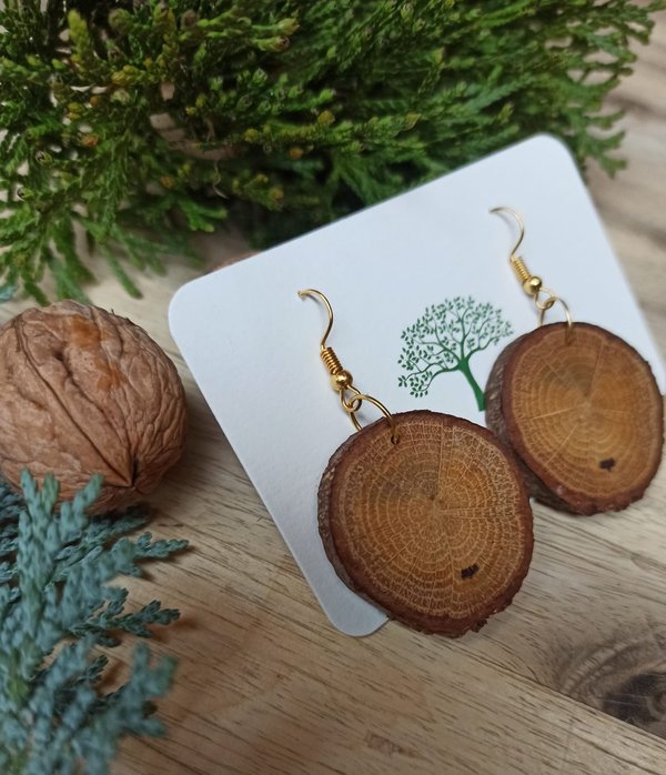 Ohrringe aus Eichenholz - EichenAura -